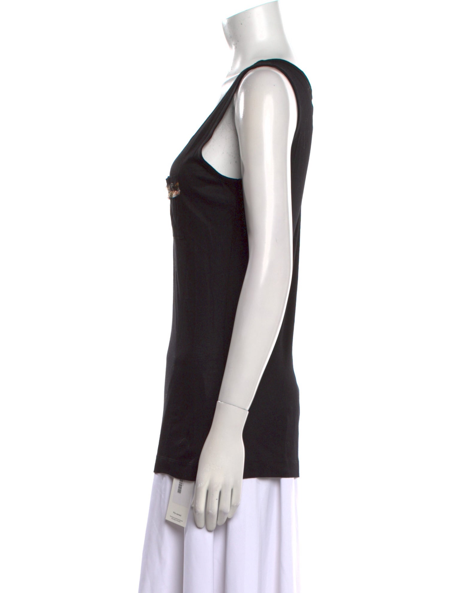 Escada Scoop Neck Sleeveless Top
