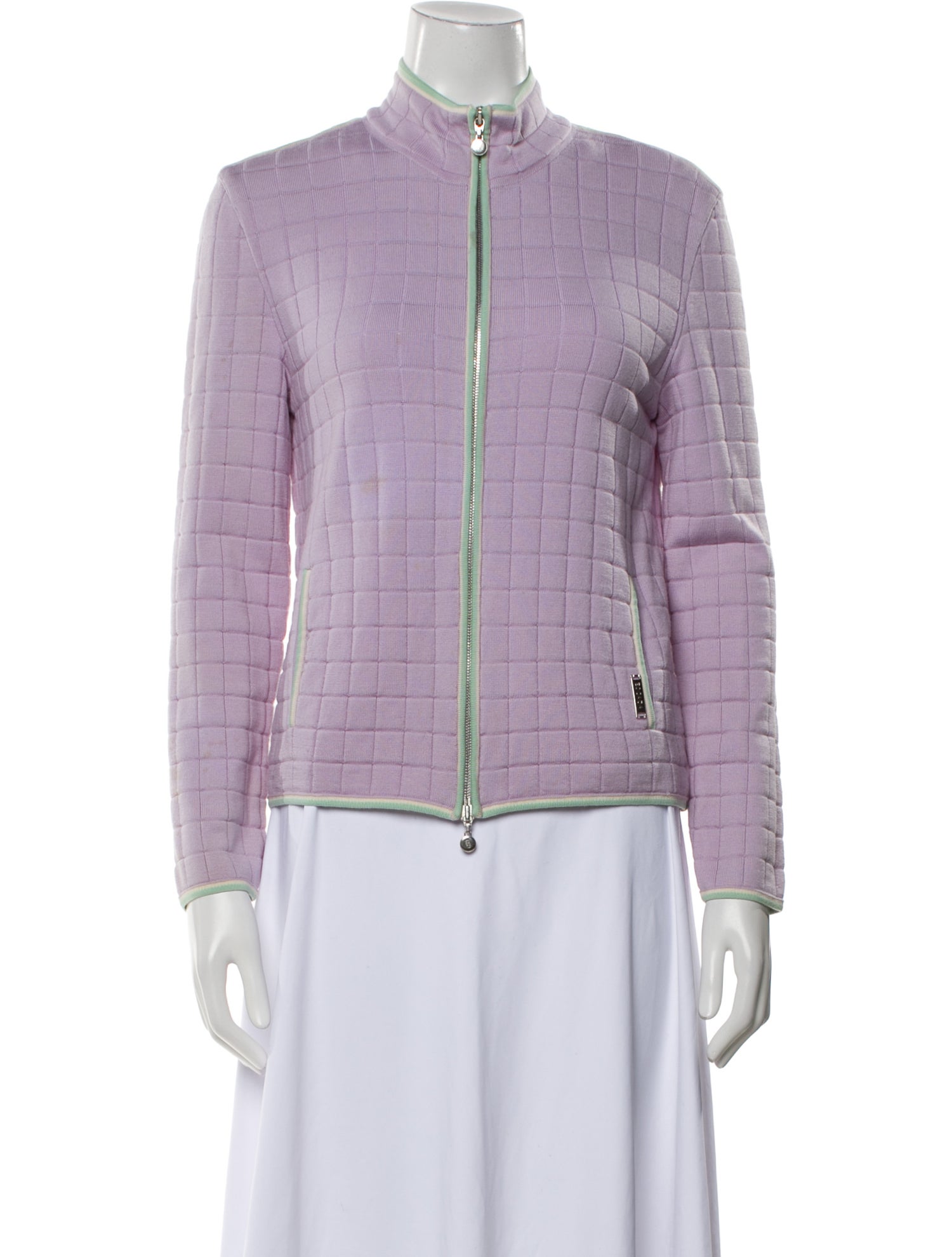 Escada Virgin Wool Tweed Pattern Jacket