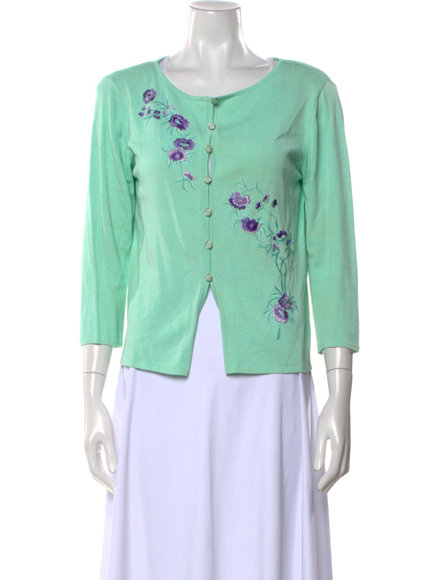 Escada Graphic Print Scoop Neck Sweater