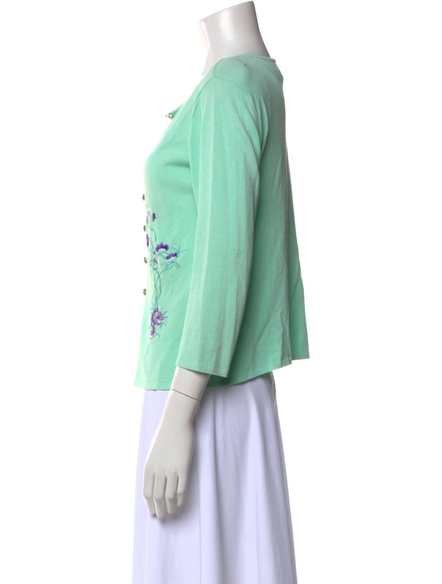 Escada Graphic Print Scoop Neck Sweater