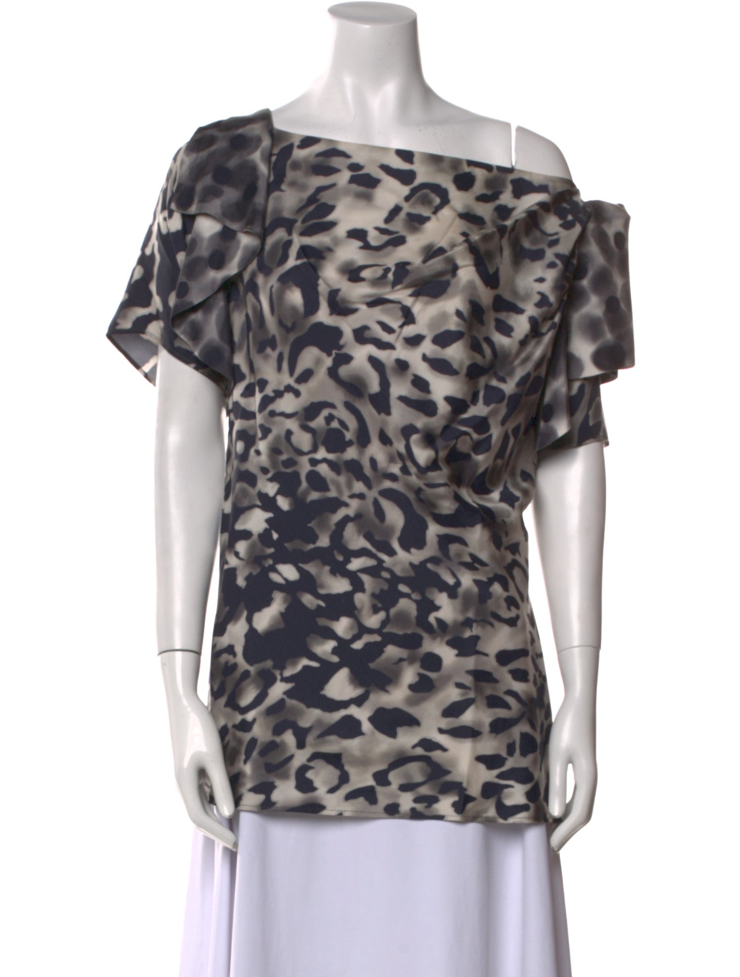 Escada Silk Animal Print Blouse