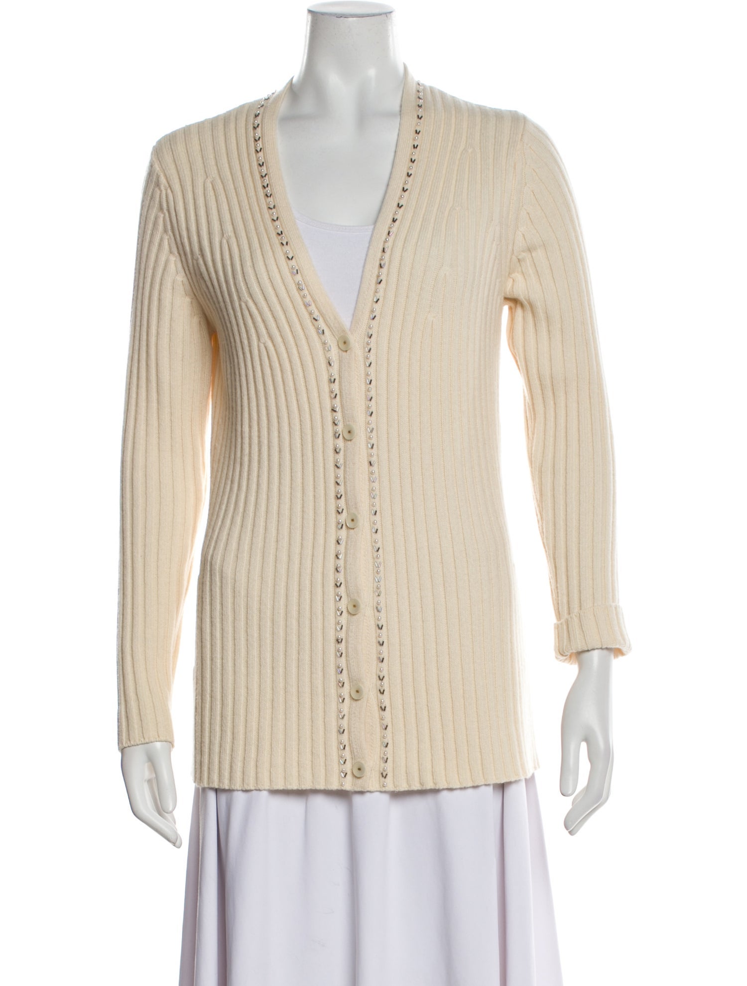 Escada Virgin Wool V-Neck Sweater