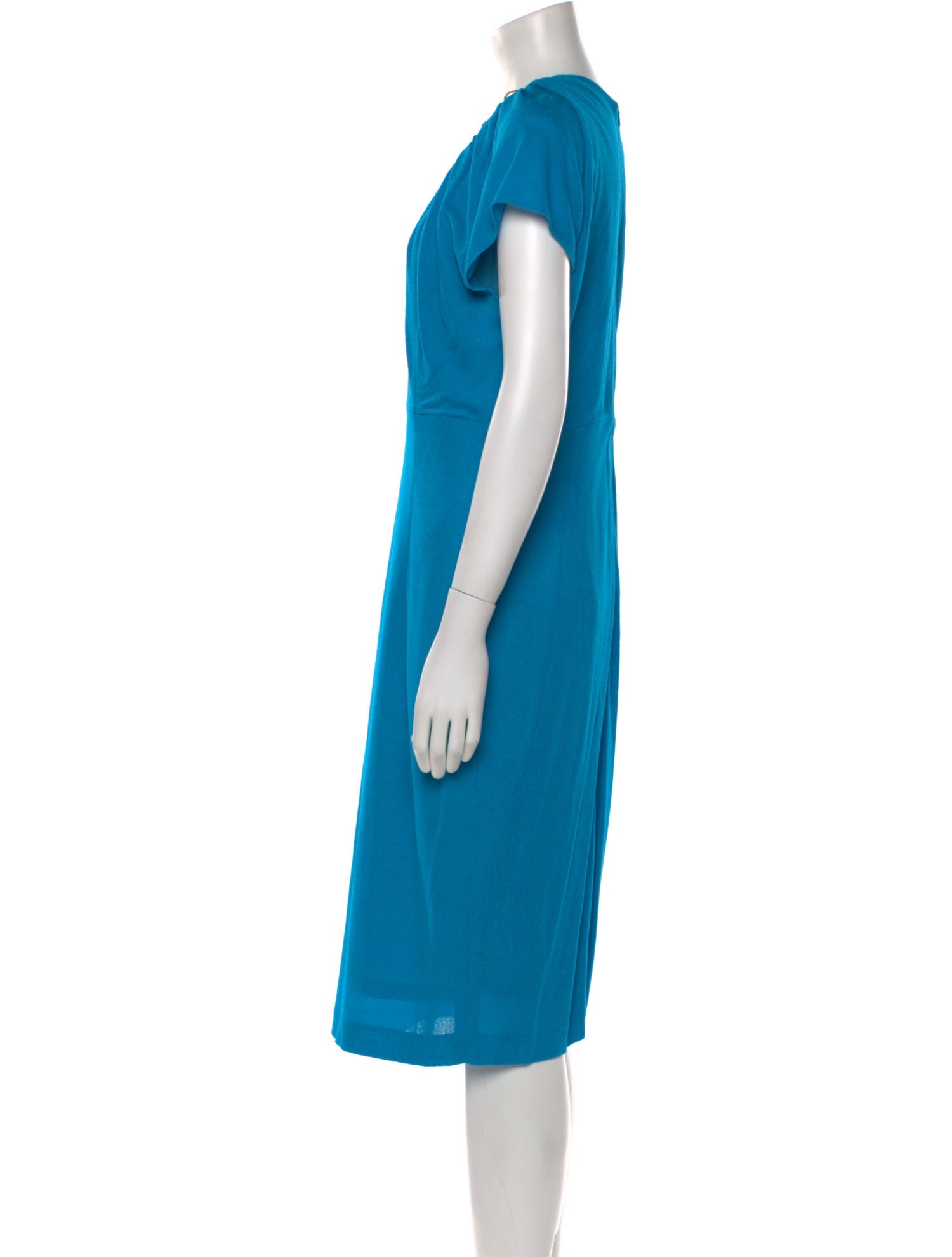 Escada V-Neck Midi Length Dress