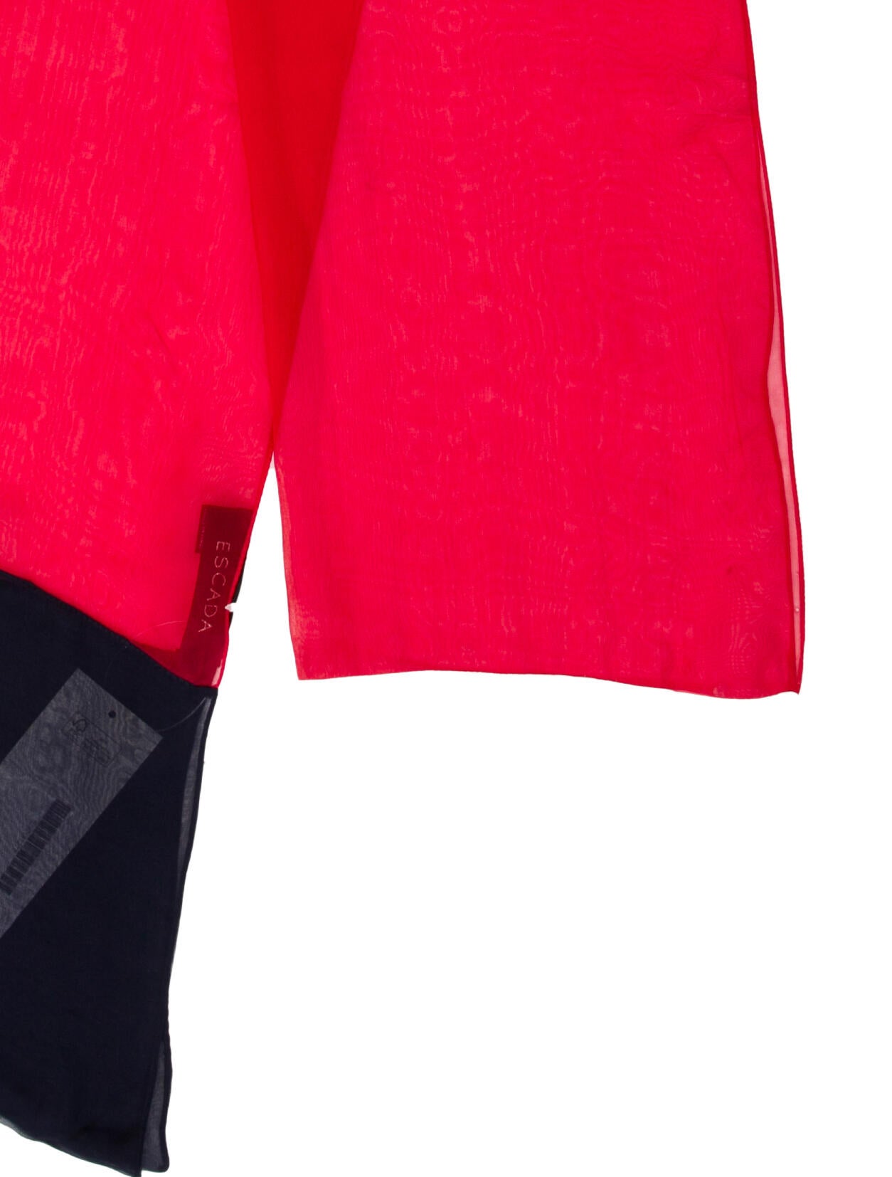 Escada Silk Colorblock Pattern Scarf