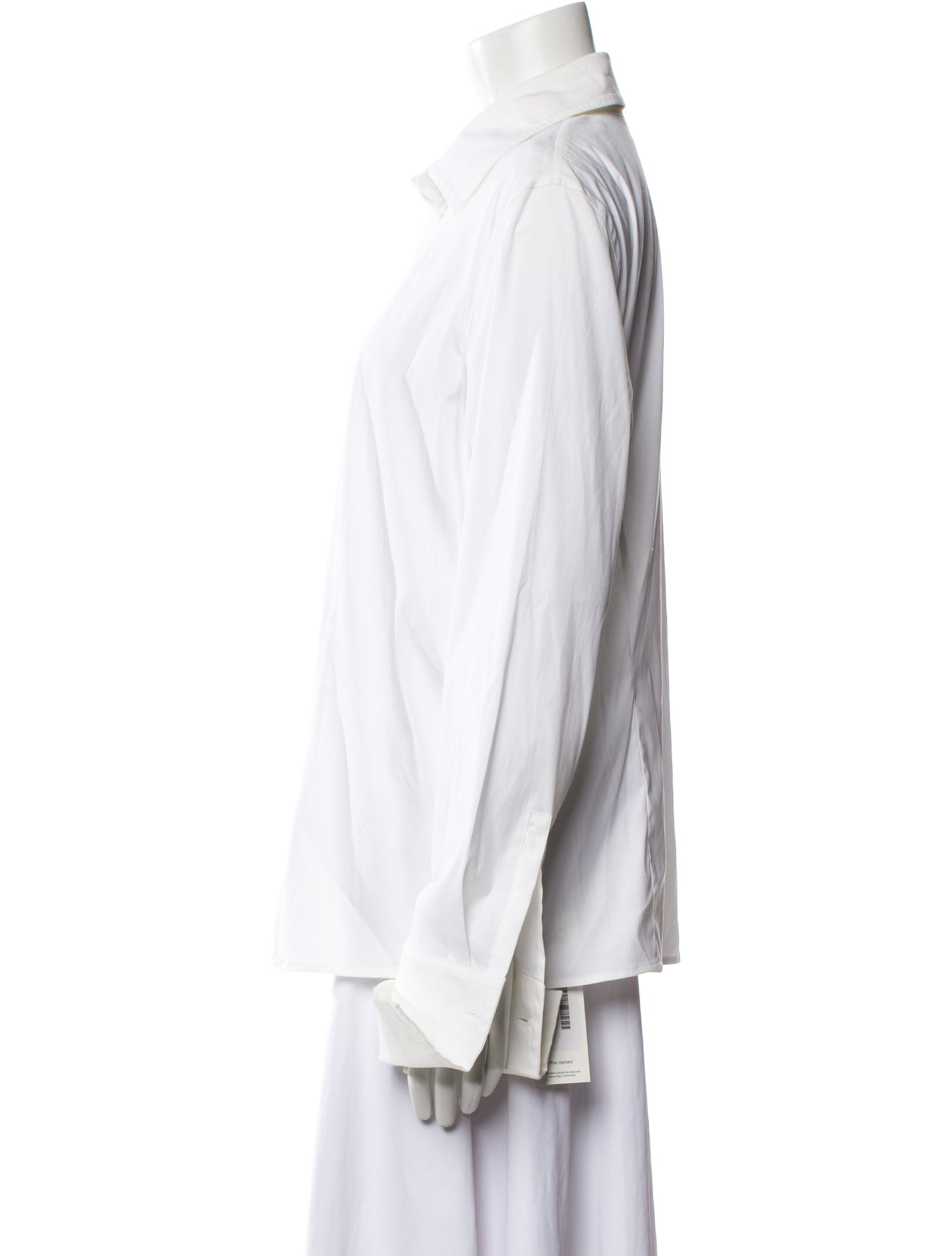 Escada Long Sleeve Button-Up Top