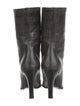 Escada Embossed Leather Sock Boots