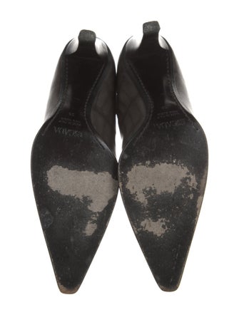 Escada Embossed Leather Sock Boots