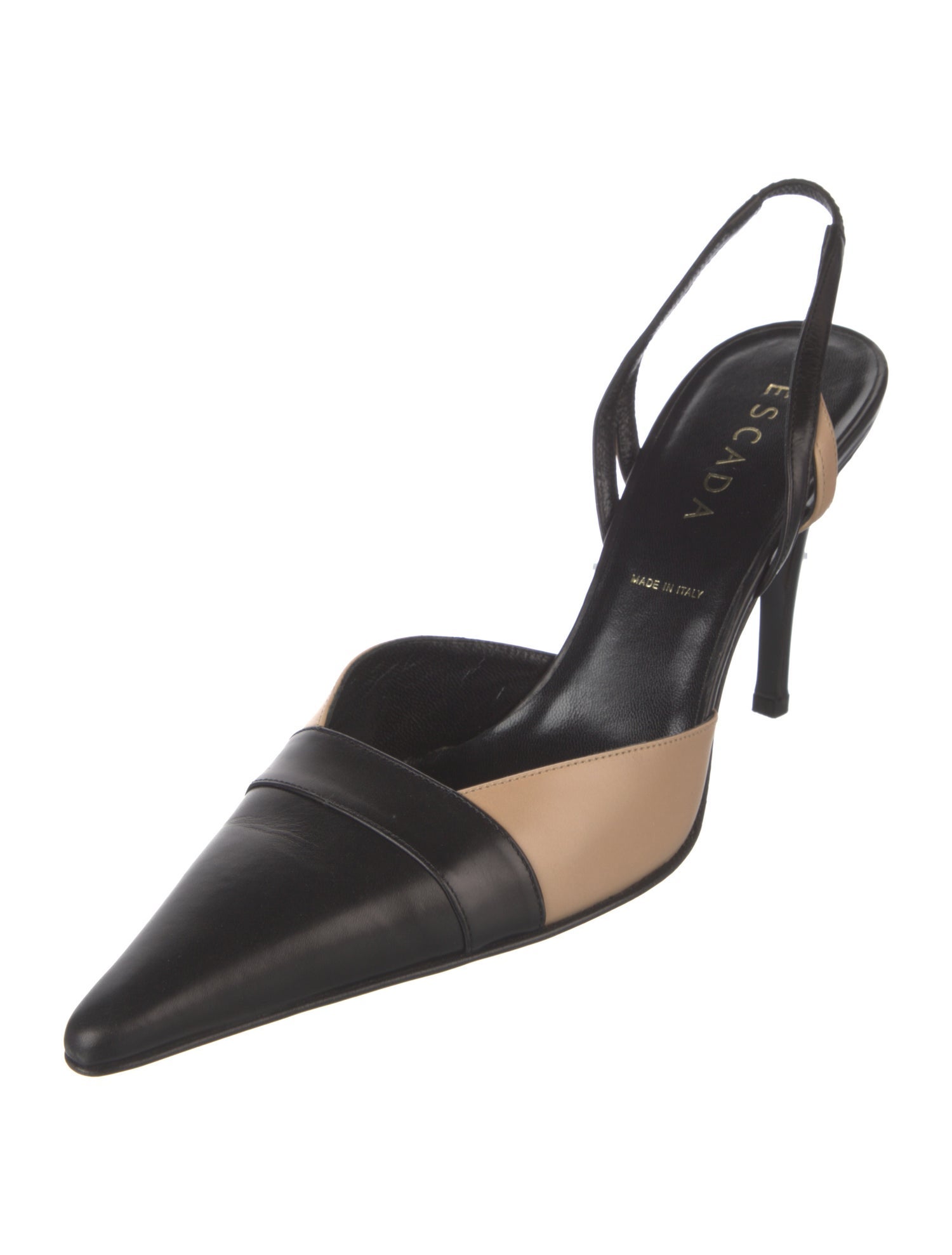 Escada Vintage Leather Slingback Pumps