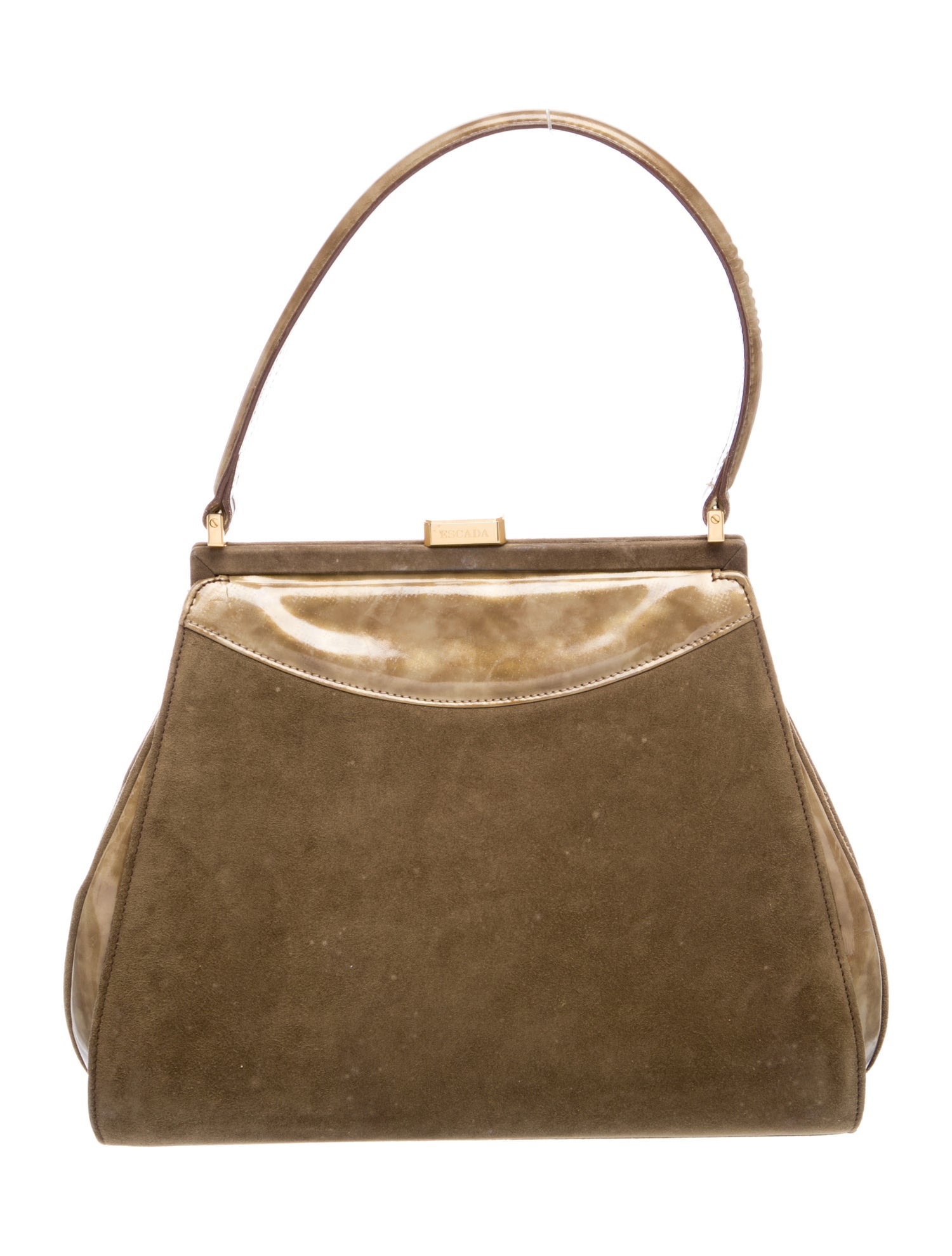 Escada Suede Top Handle Bag