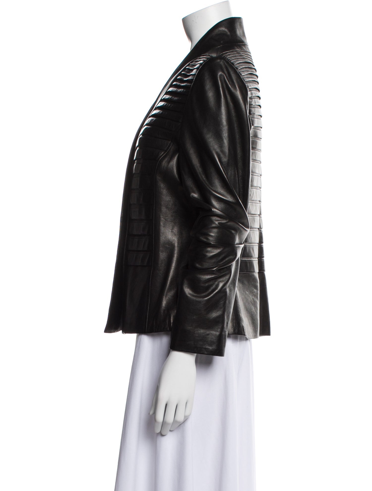 Escada Leather Blazer