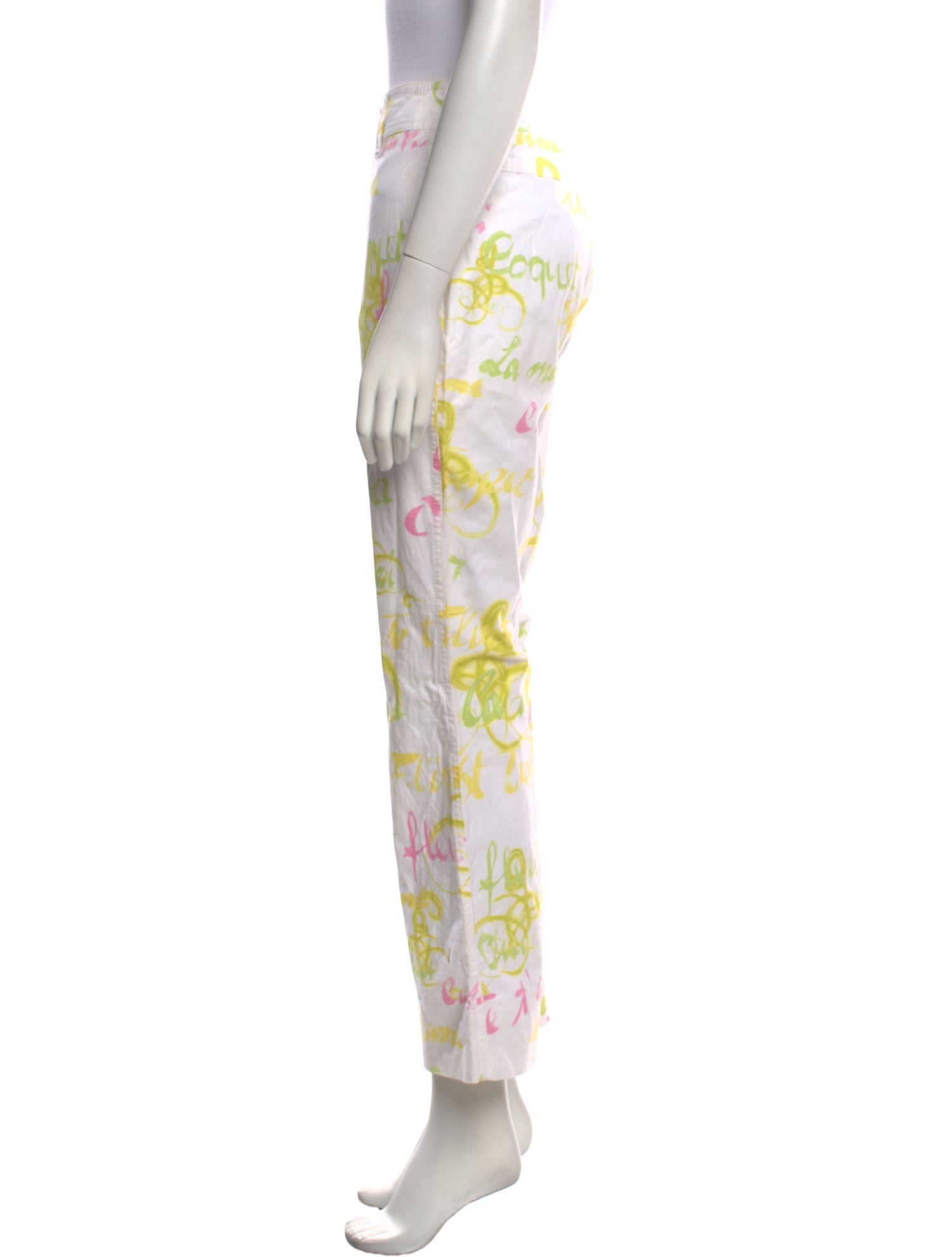 Escada Printed Wide Leg Pants