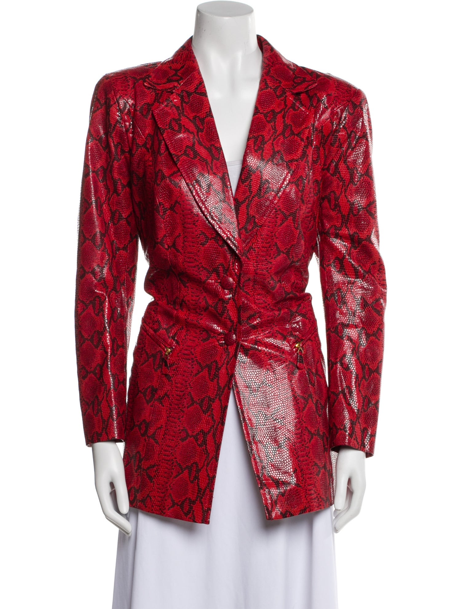 Escada Suede Animal Print Blazer