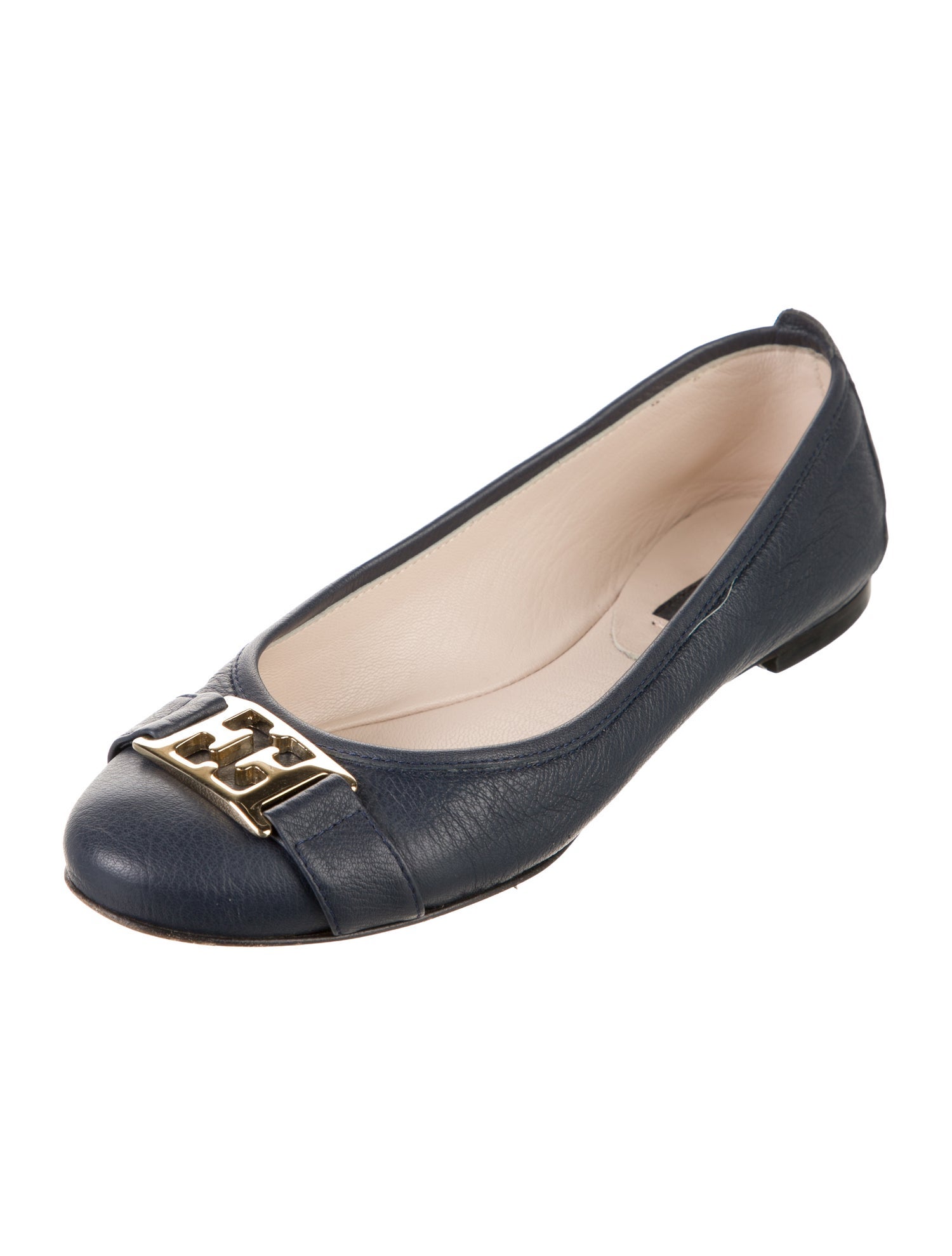 Escada Leather Ballet Flats