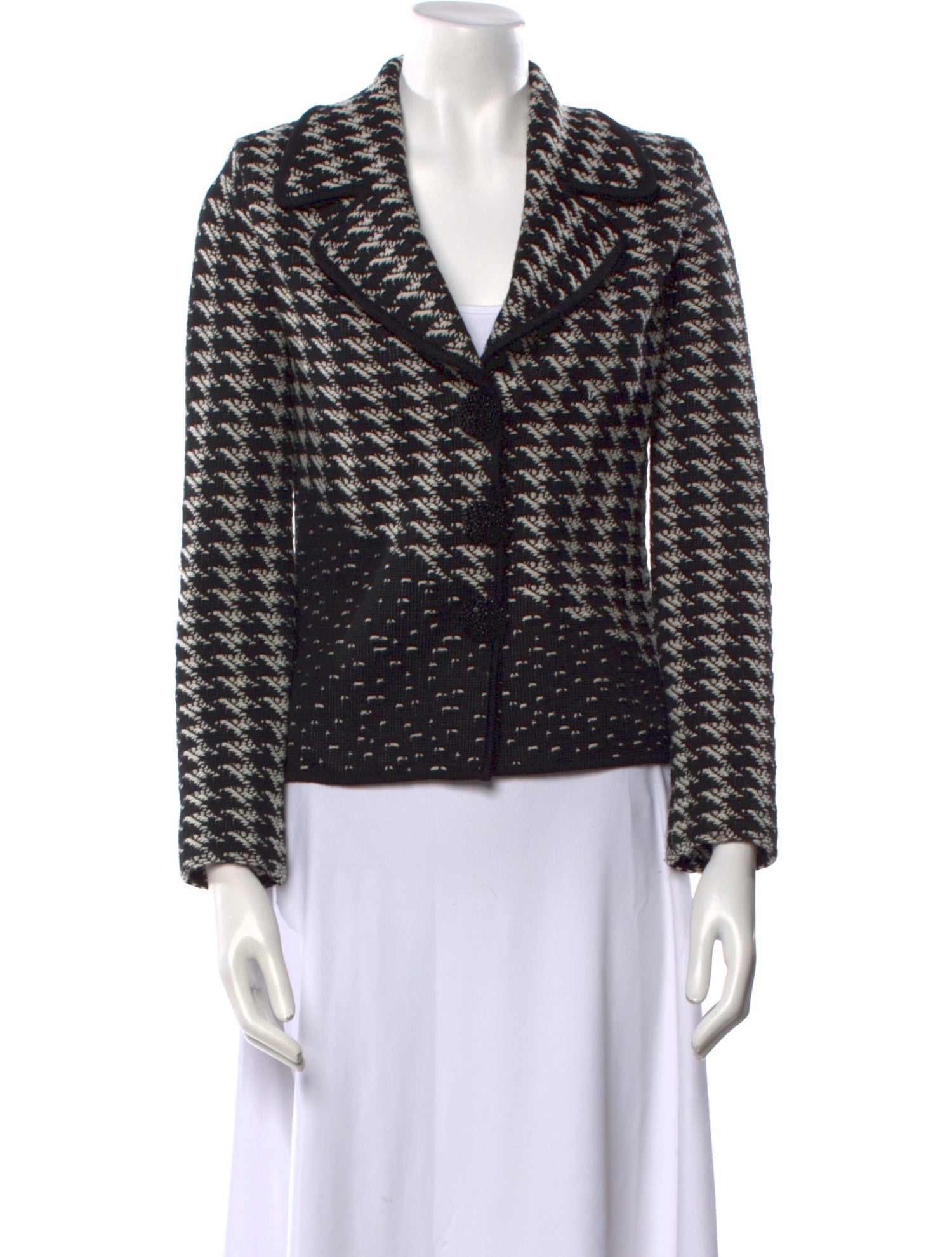 Escada Virgin Wool Printed Sweater