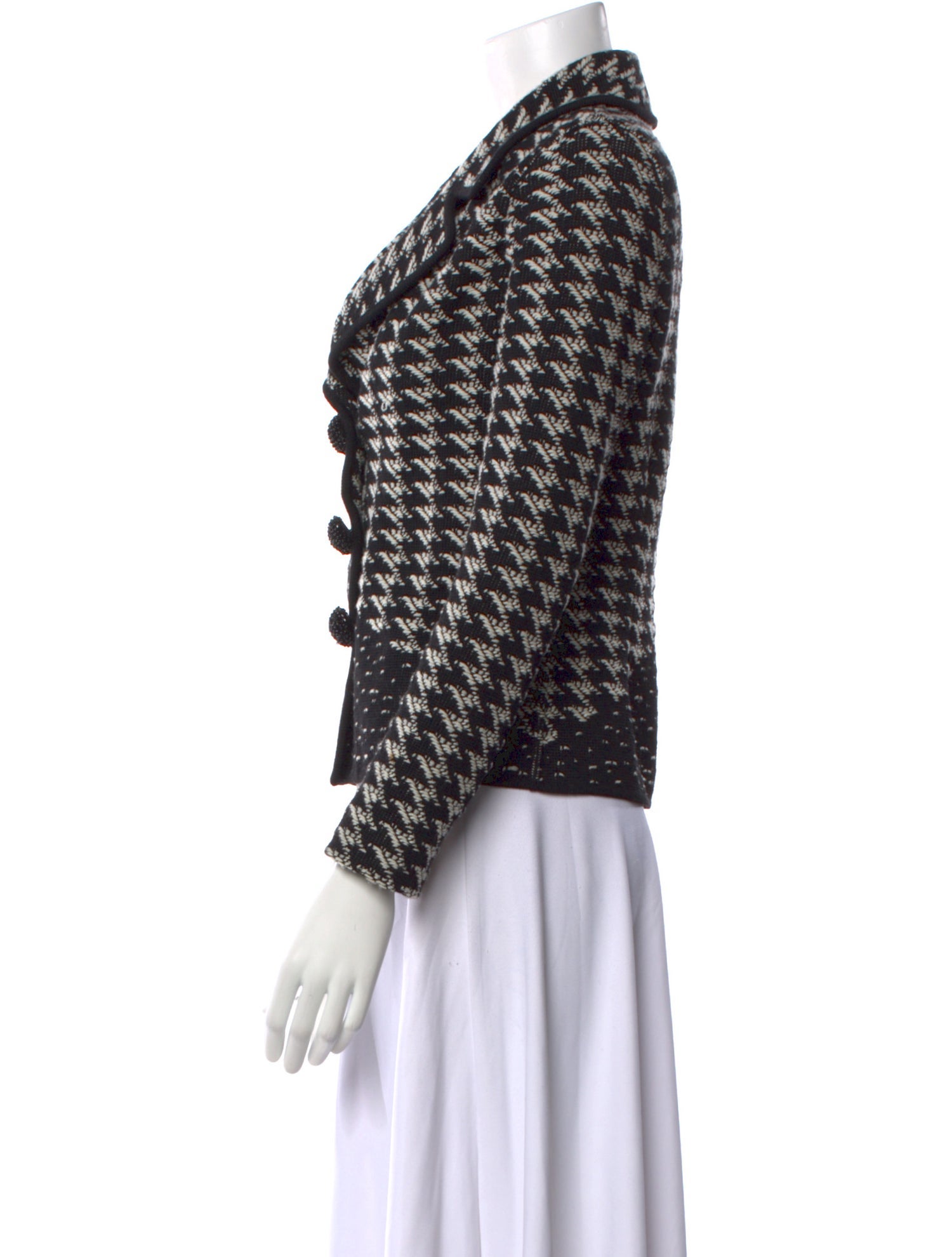 Escada Virgin Wool Printed Sweater