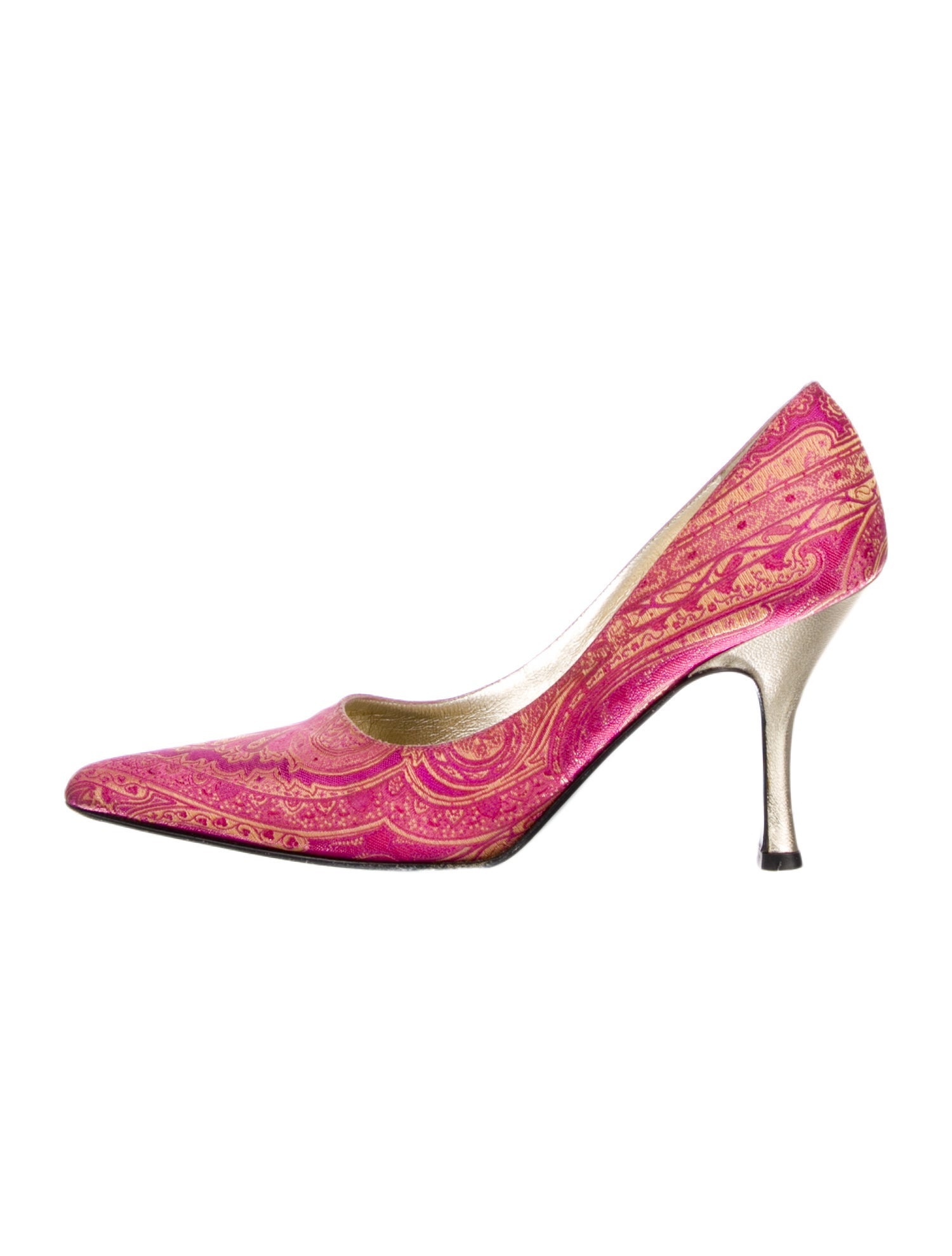 Escada Printed D'Orsay Pumps