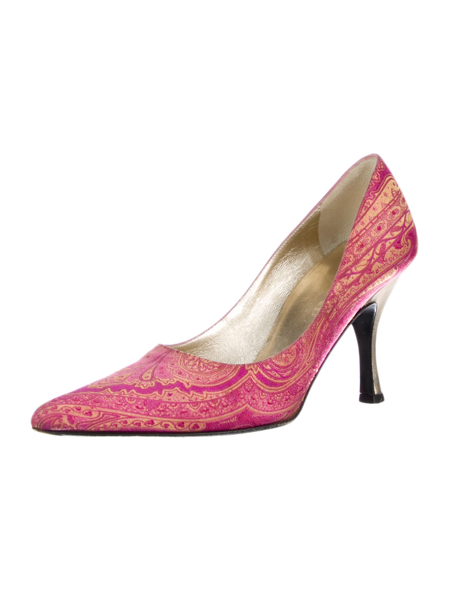 Escada Printed D'Orsay Pumps