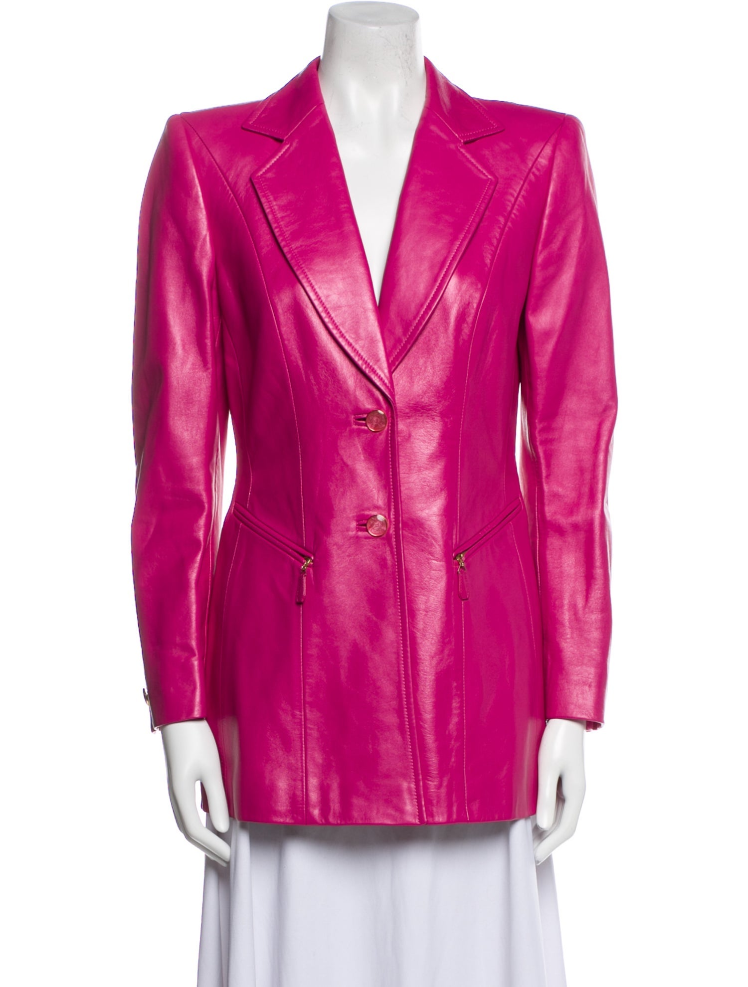 Escada Leather Blazer