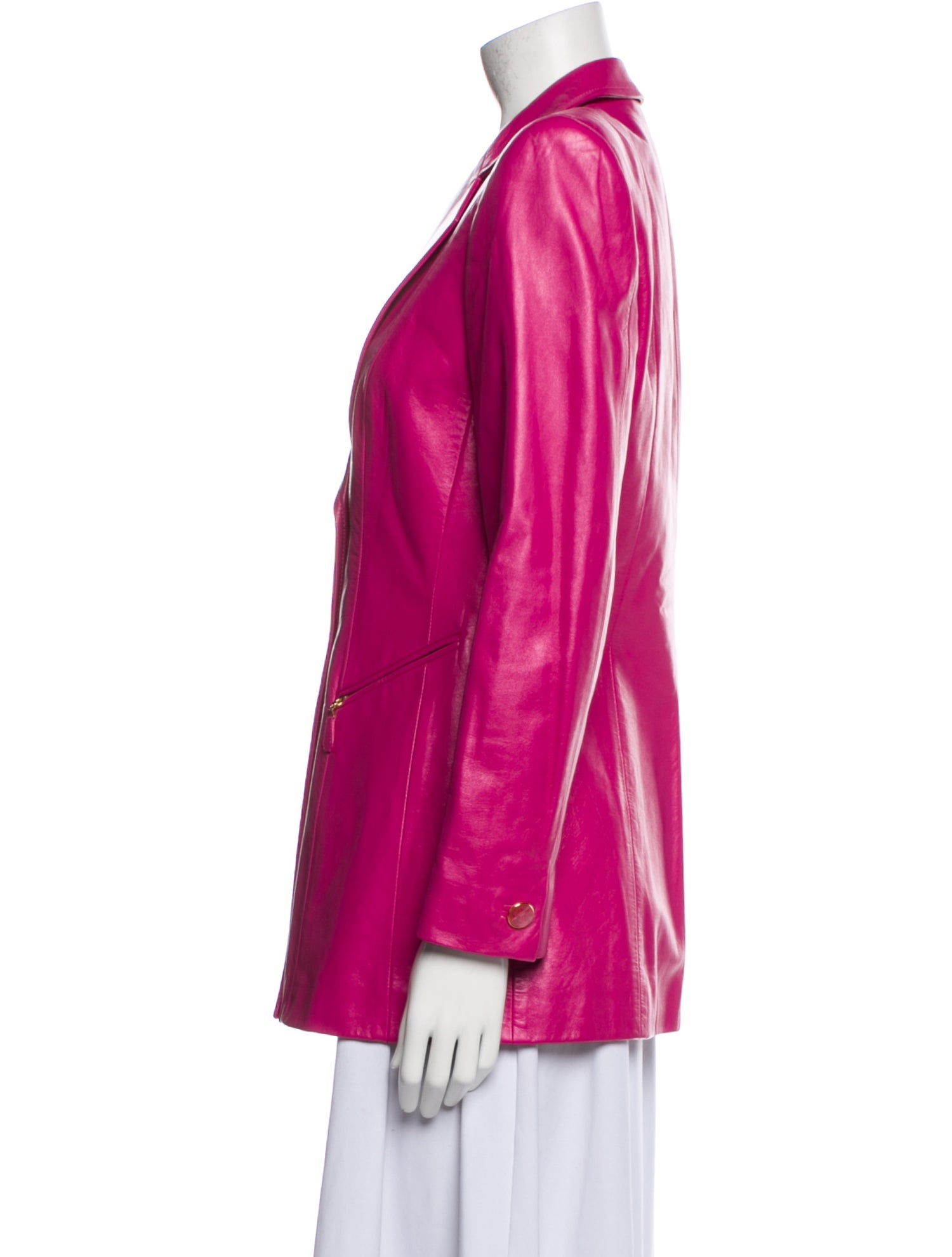 Escada Leather Blazer
