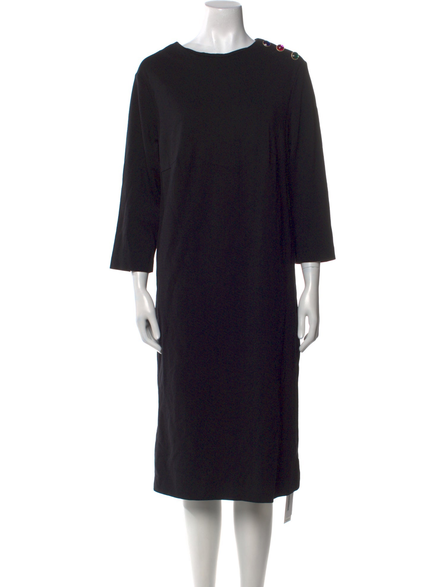 Escada Bateau Neckline Midi Length Dress