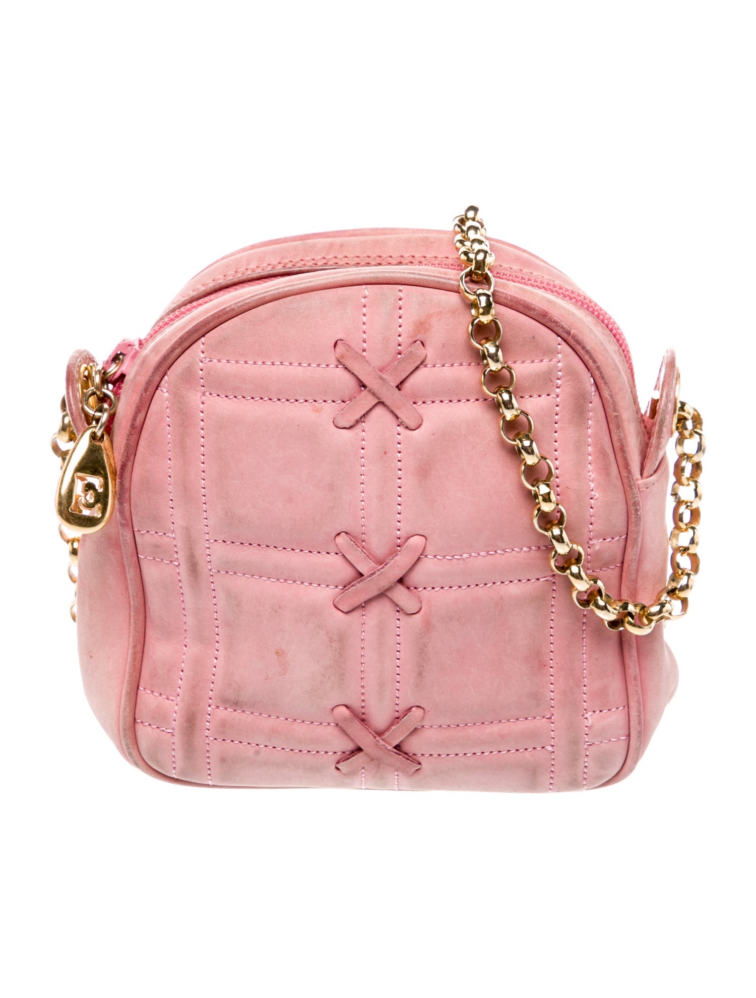 Escada Suede Crossbody Bag