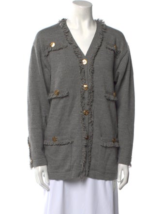 Escada Virgin Wool V-Neck Sweater