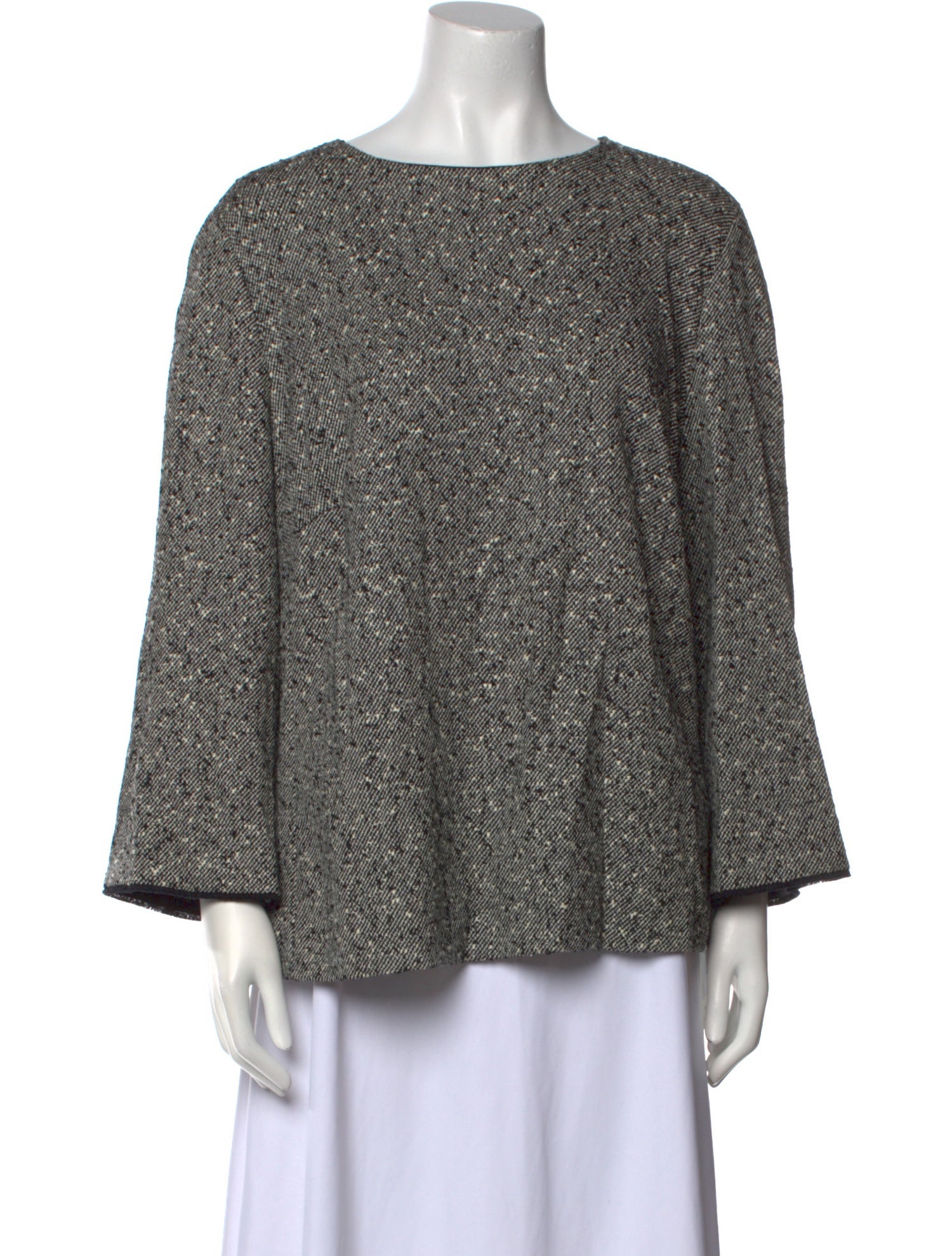 Escada Virgin Wool Printed Blouse