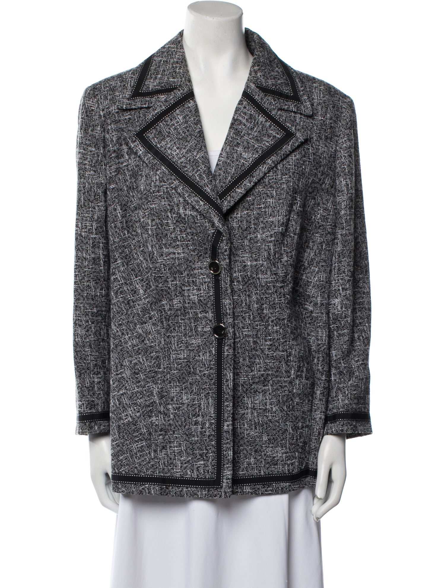 Escada Tweed Tweed Pattern Blazer