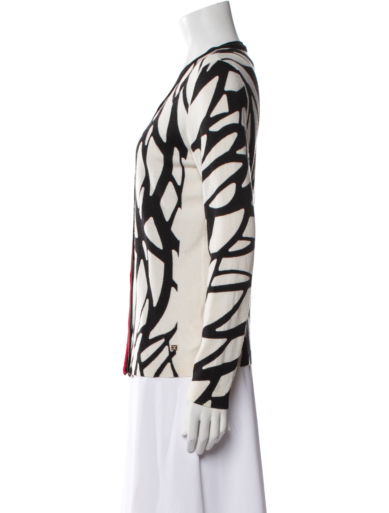 Escada Virgin Wool Printed Sweater