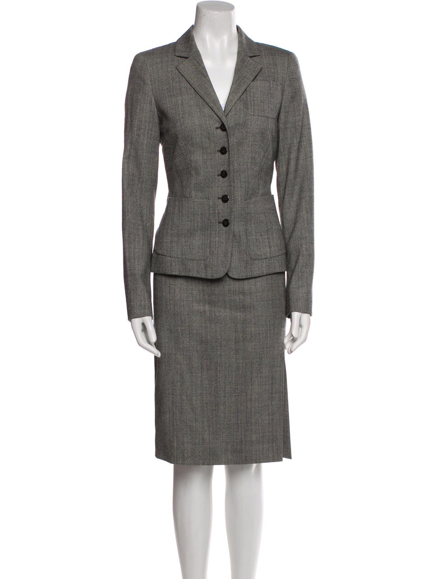 Escada Virgin Wool Skirt Suit