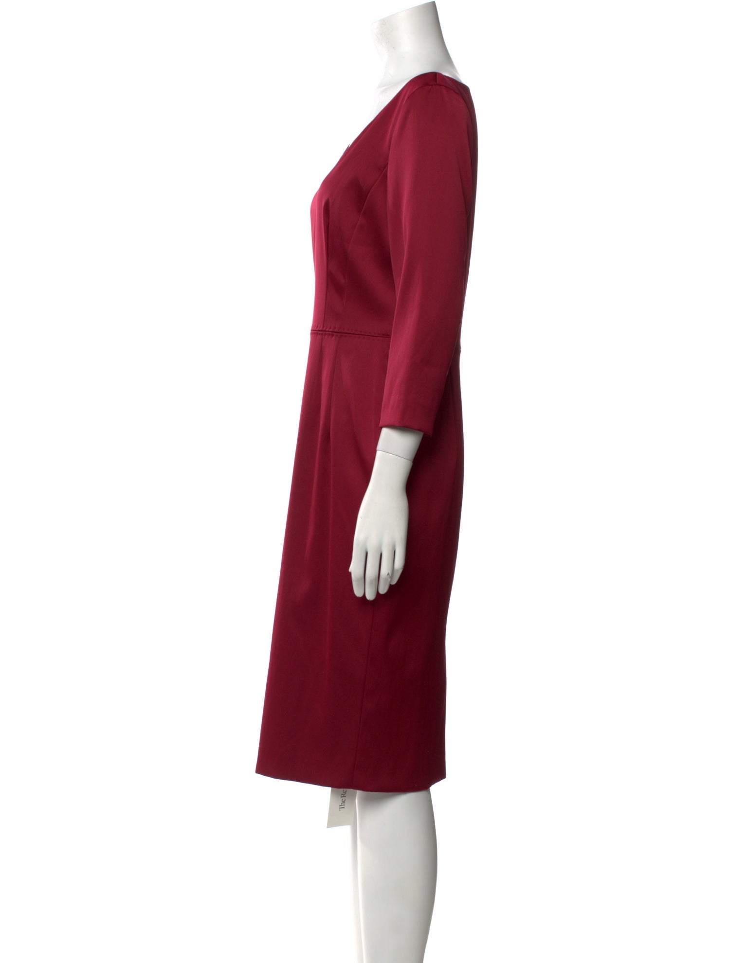 Escada V-Neck Knee-Length Dress
