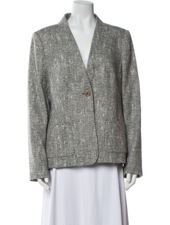 Escada Alpaca Tweed Pattern Blazer
