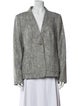 Escada Alpaca Tweed Pattern Blazer
