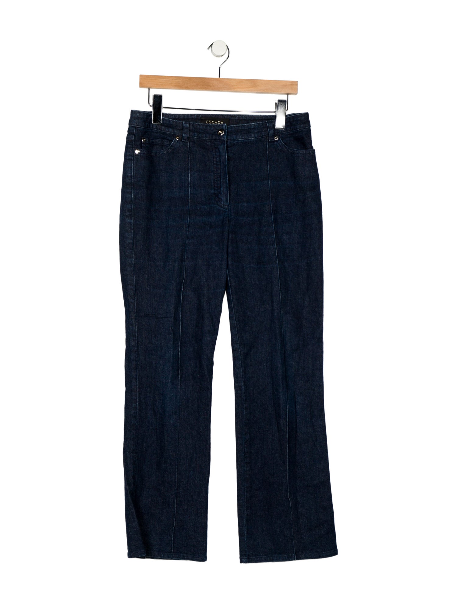 Escada Mid-Rise Wide Leg Jeans