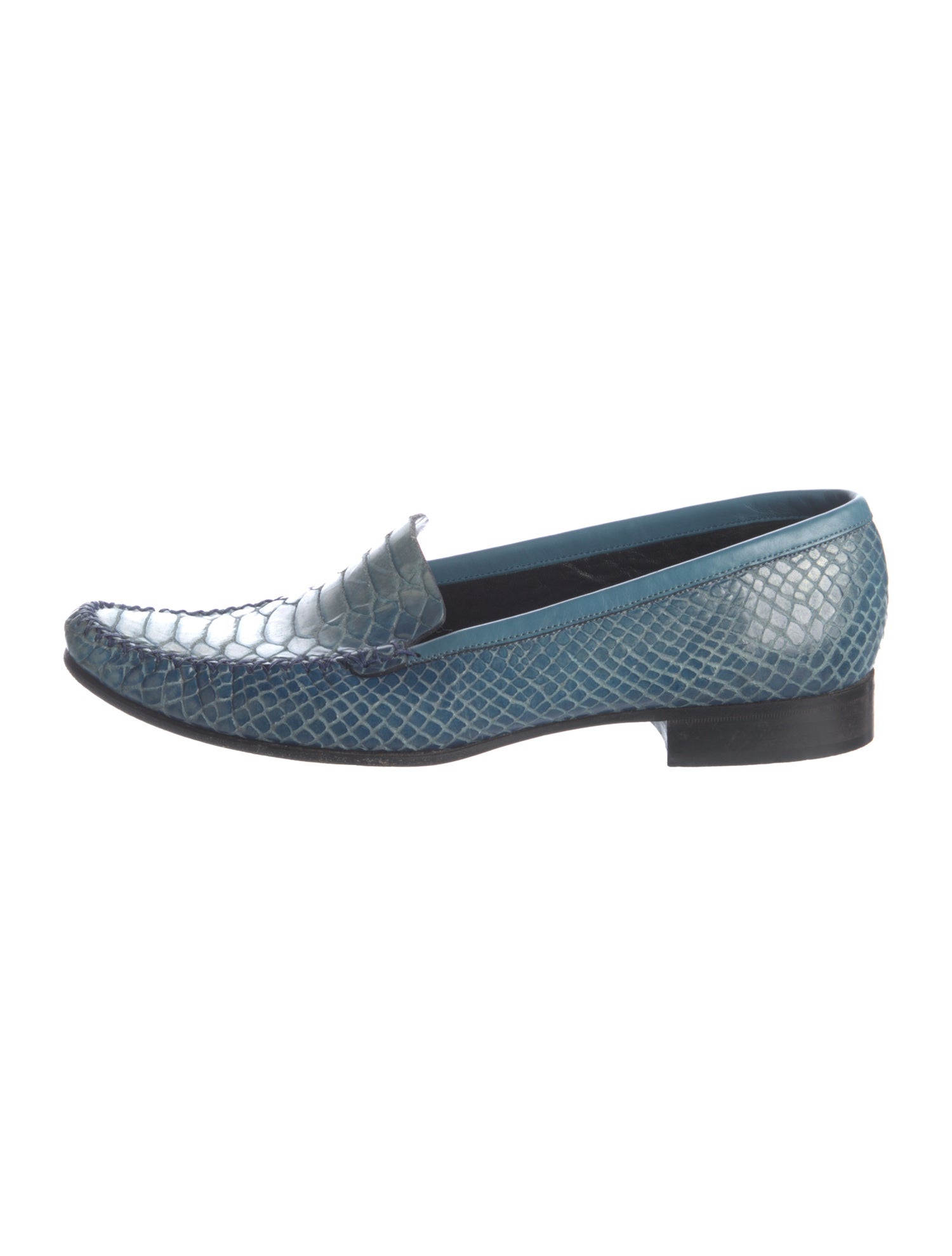 Escada Snakeskin Loafers