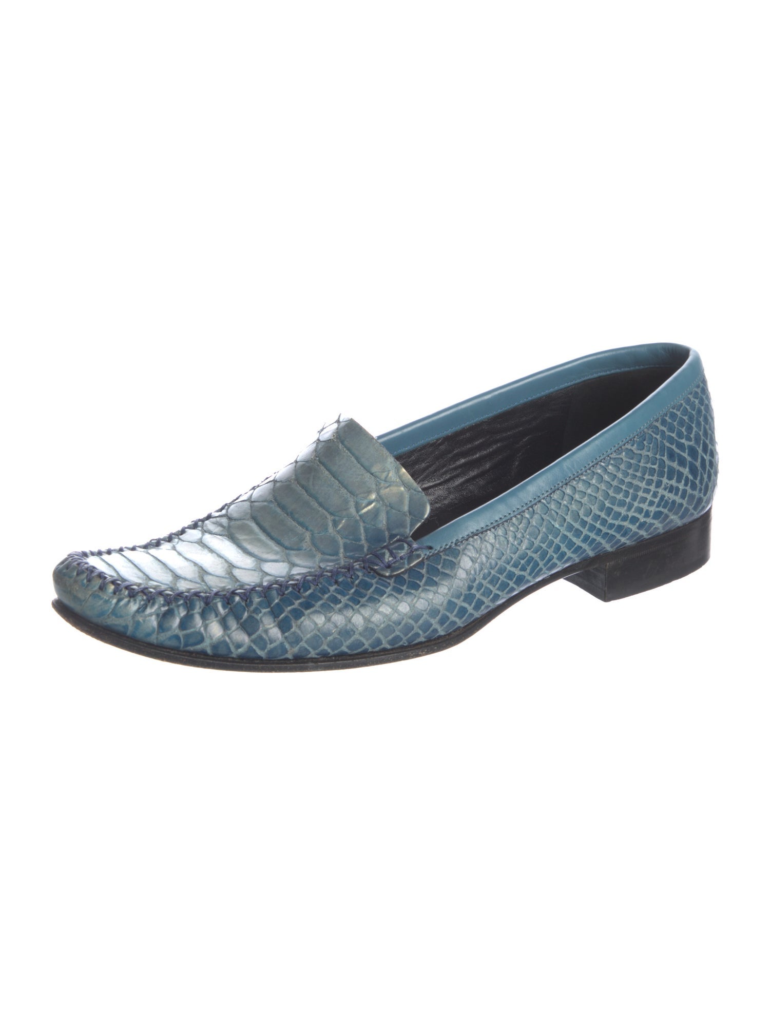 Escada Snakeskin Loafers