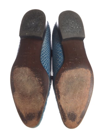 Escada Snakeskin Loafers