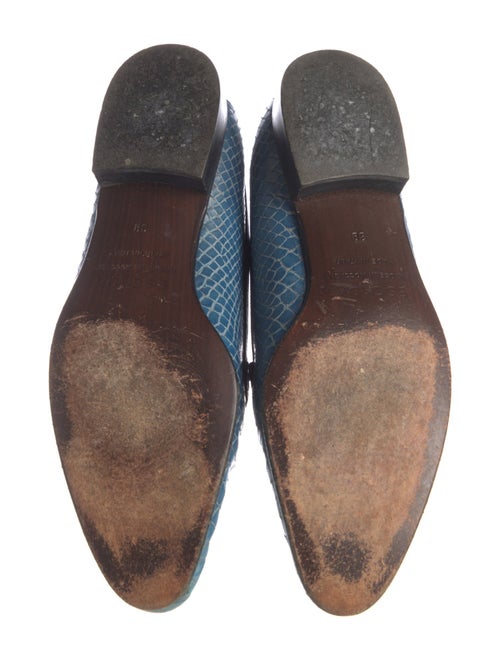 Escada Snakeskin Loafers