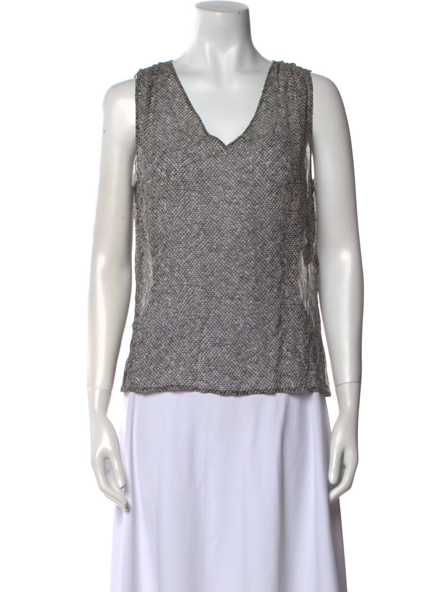 Escada Silk V-Neck Top