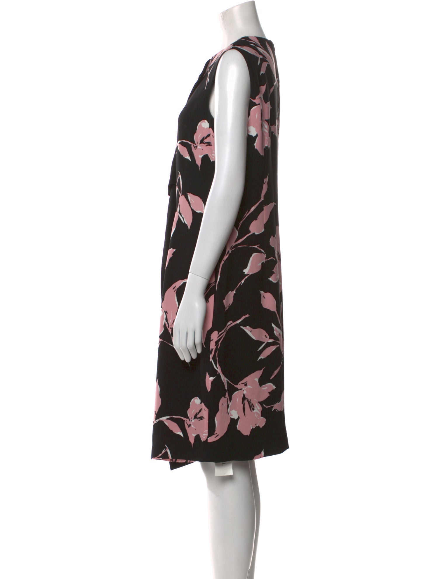 Escada Floral Print Midi Length Dress