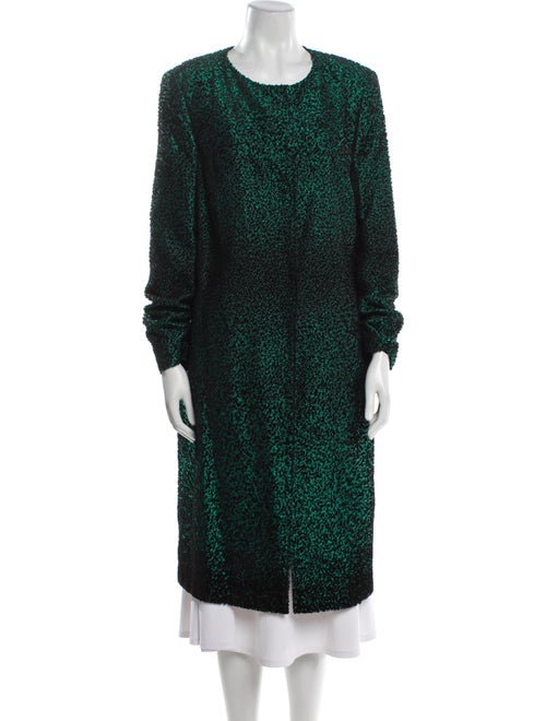 Escada Silk Tweed Pattern Coat