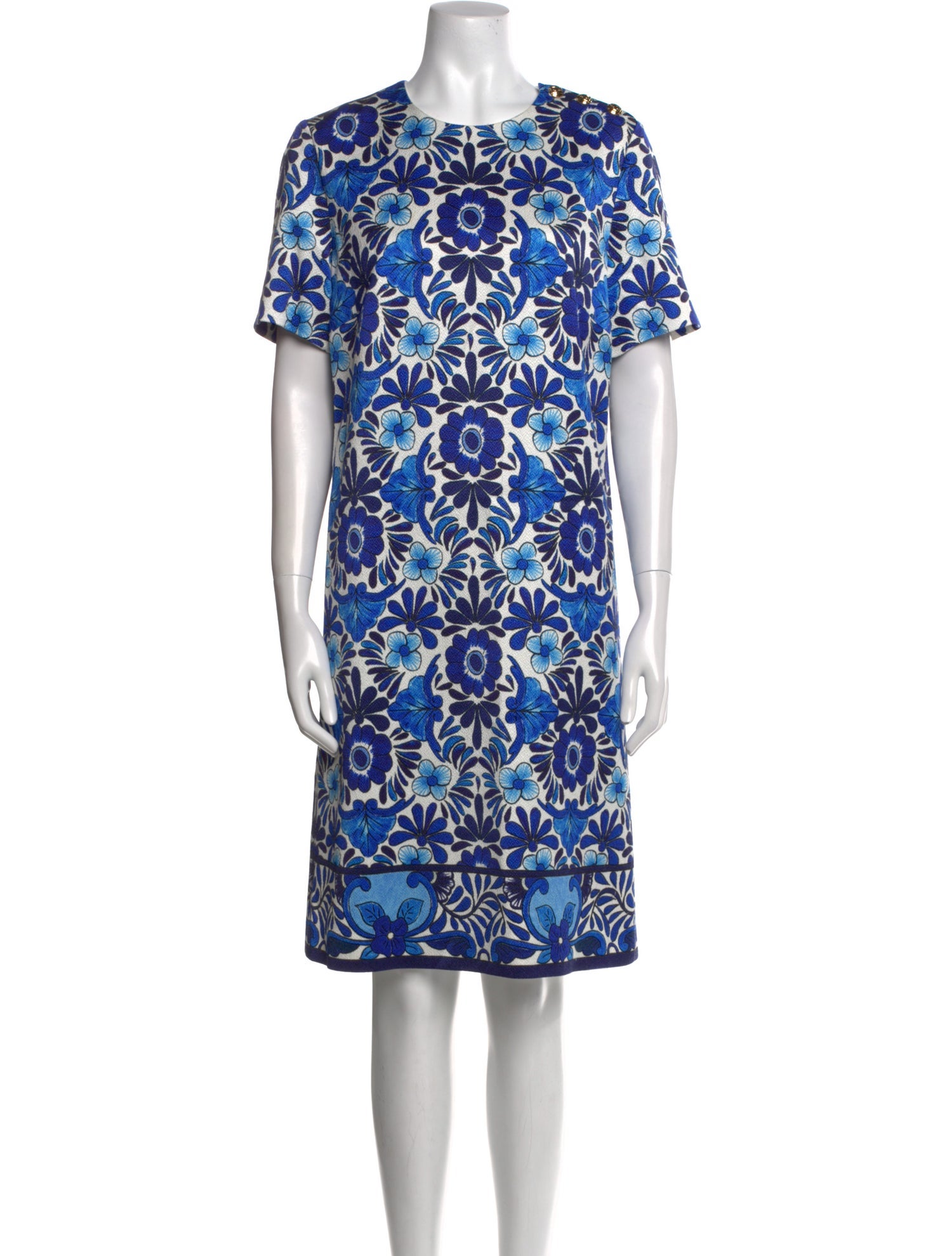 Escada Printed Knee-Length Dress