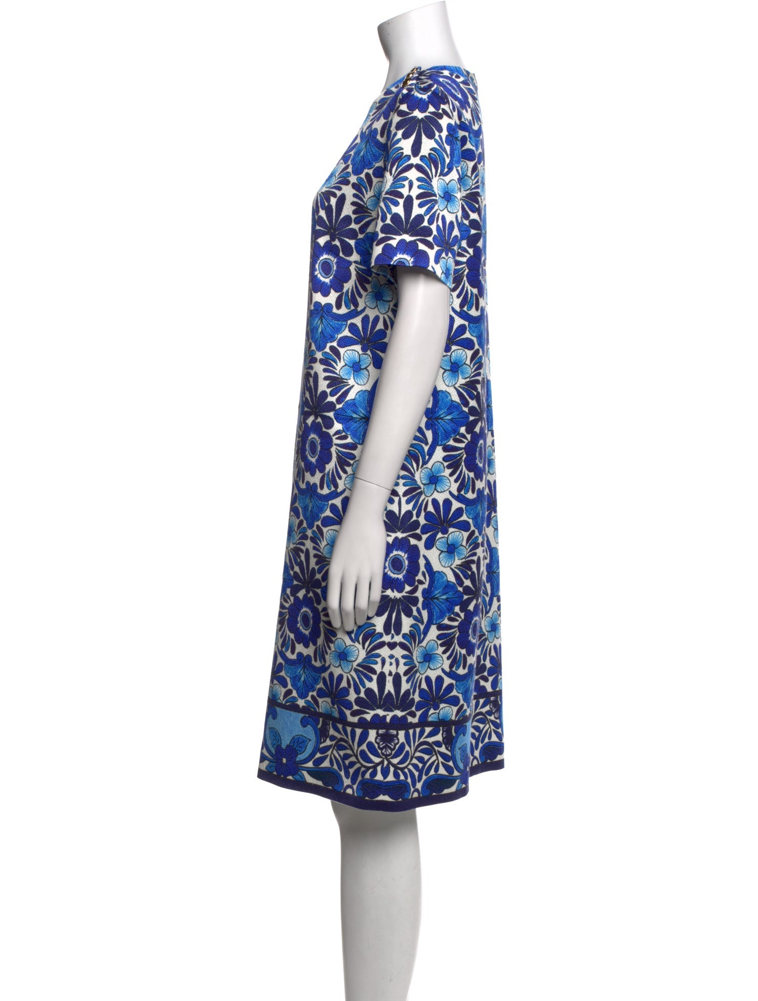 Escada Printed Knee-Length Dress