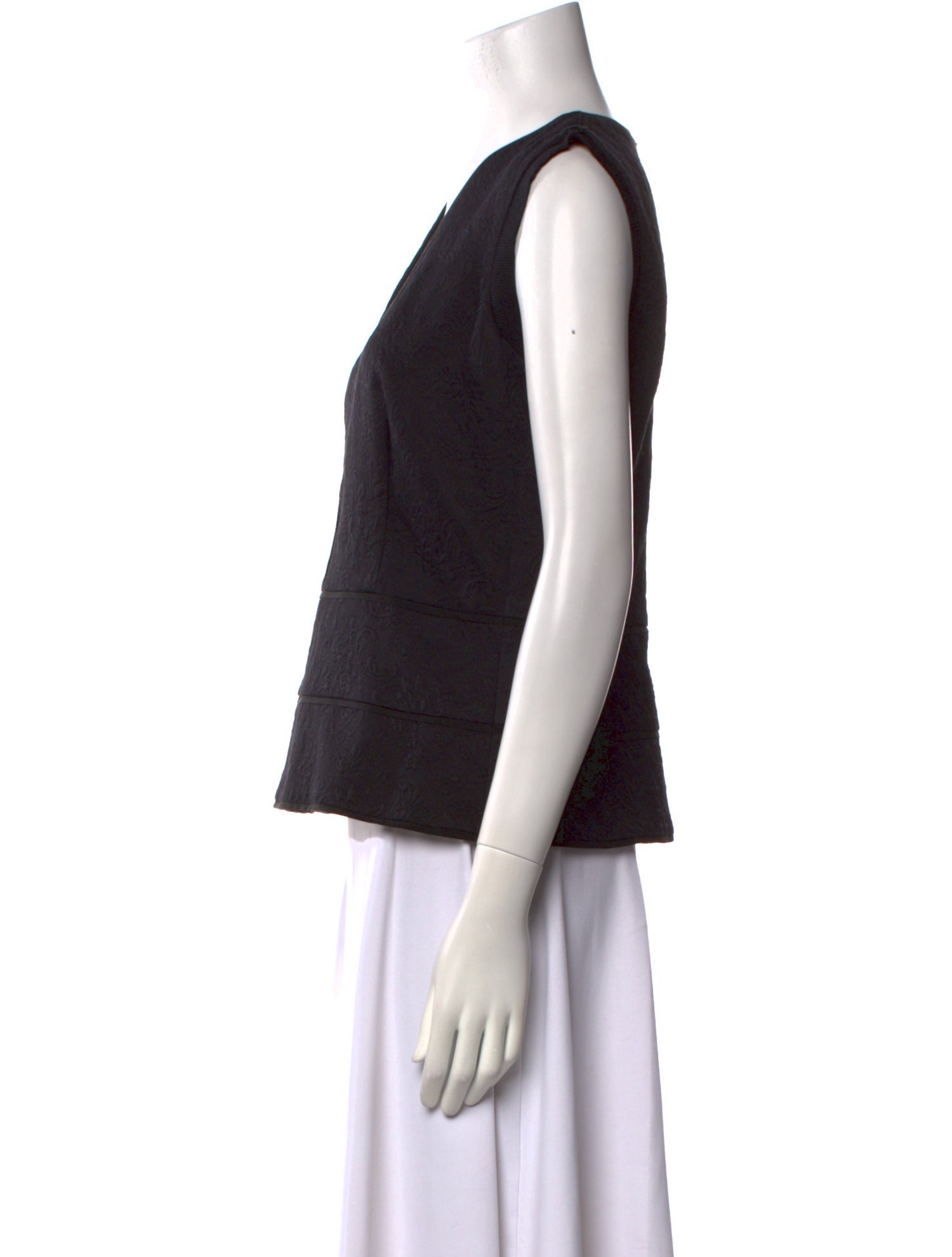 Escada V-Neck Sleeveless Top