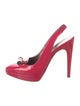Escada Patent Leather Slingback Pumps