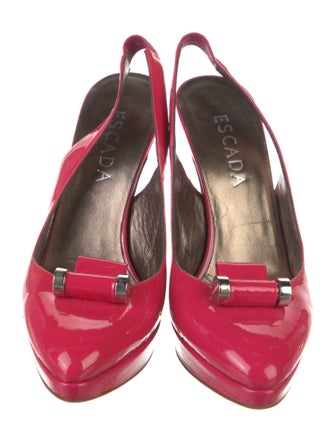 Escada Patent Leather Slingback Pumps