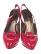 Escada Patent Leather Slingback Pumps