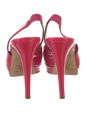 Escada Patent Leather Slingback Pumps