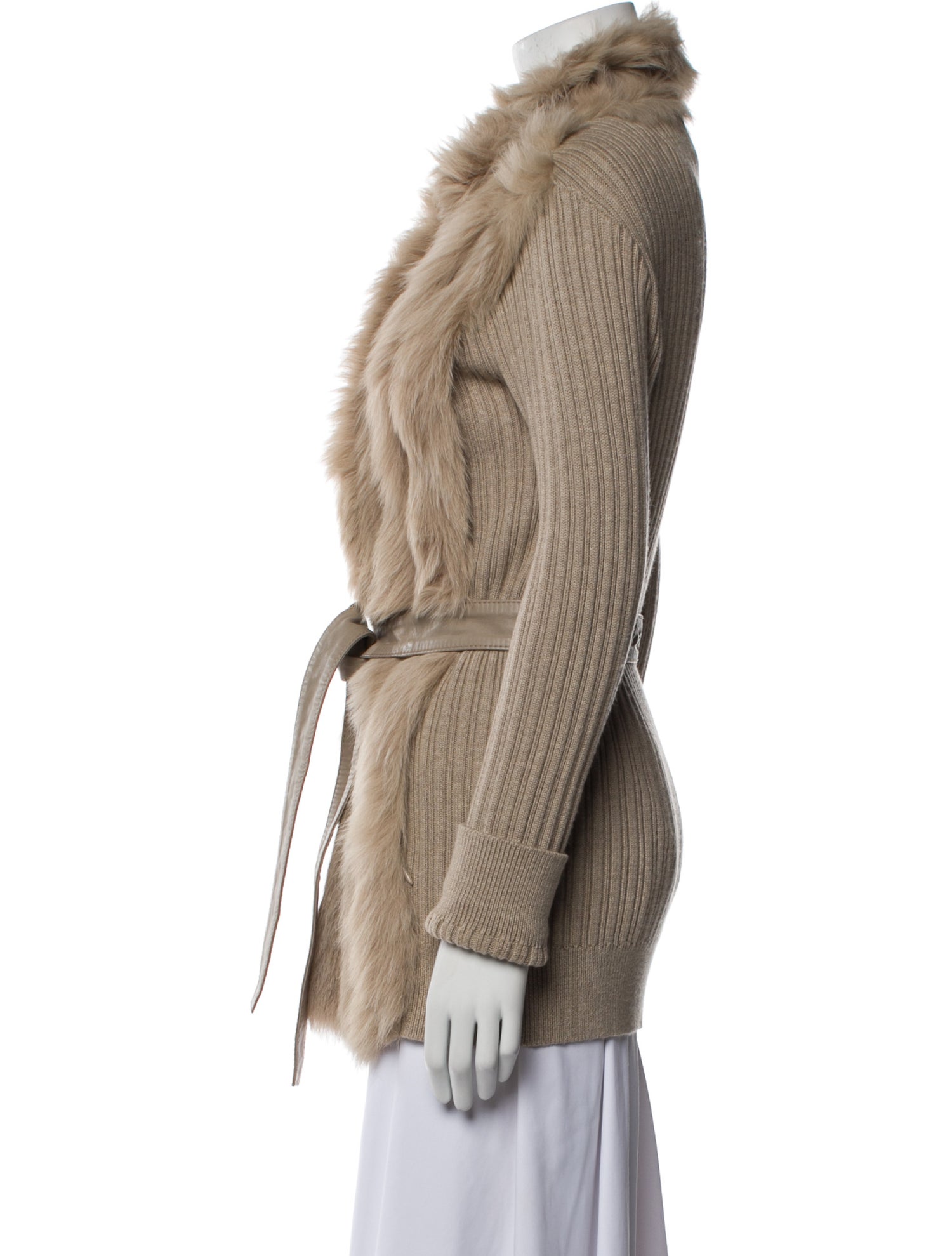 Escada Lambskin Faux Fur Jacket