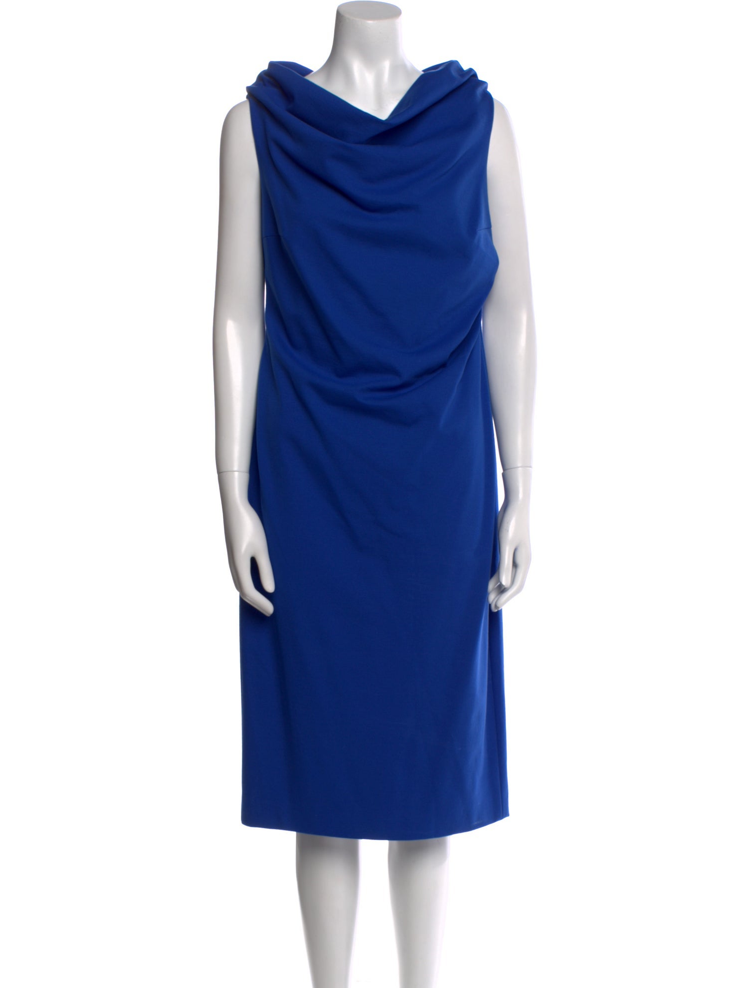 Escada Cowl Neck Midi Length Dress